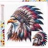 5D DIY Full Square Drill Diamond Painting Indian Eagle Kit Home Decor 35x35cm