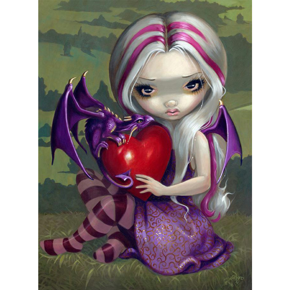 

Big Eyes Doll - Round Drill Diamond Painting - 30*40CM, 501 Original