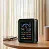 10 In 1 Multifunctional Air Quality Detector Type-C Charging Carbon Dioxide Airs Tester LCD Screen Portable Smartair Quality Tester for CO2 CO TVOC HCHO Temp AQI PM2.5 10 Detect