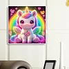 Diamond Painting-DIY Full Round Drill Unicorn