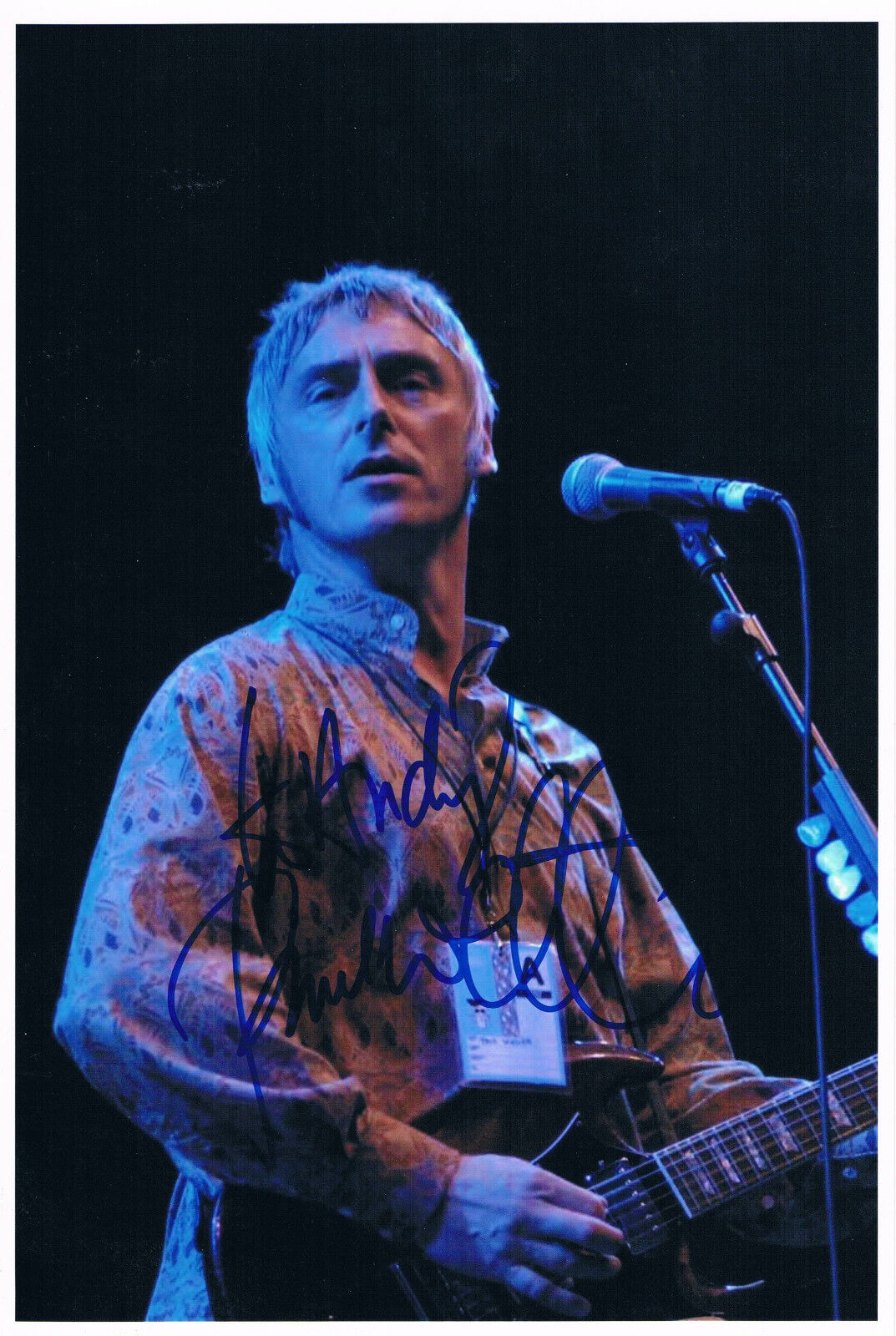 Paul Weller 1958- genuine autograph Photo Poster painting 7.5x10.5