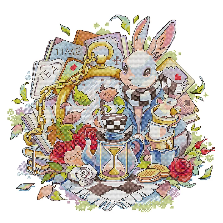 Joy Sunday Alice In Wonderland 14CT Stamped /  Counted Cross Stitch
