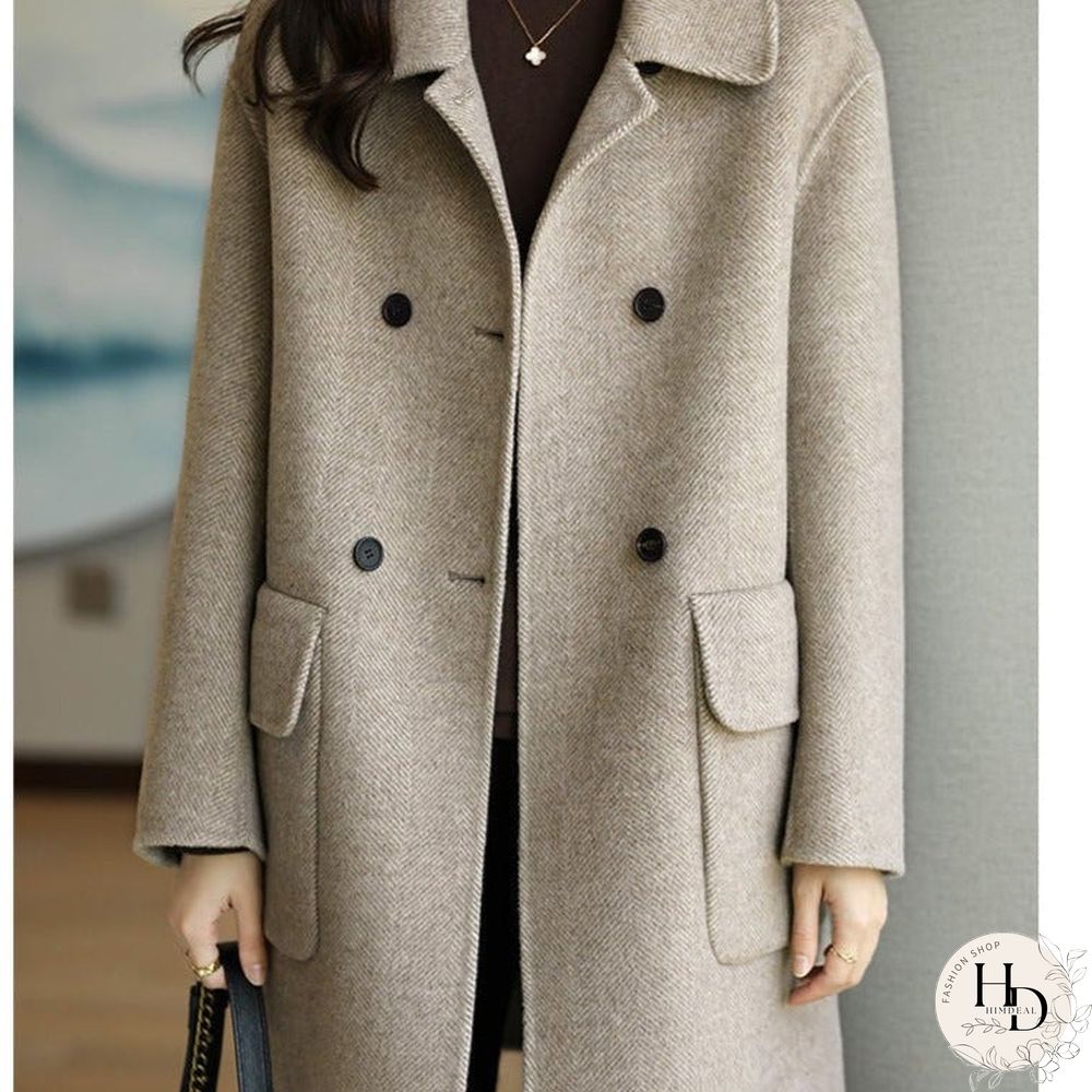Thickened and Slim Woolen Coat In Autumn and Winter