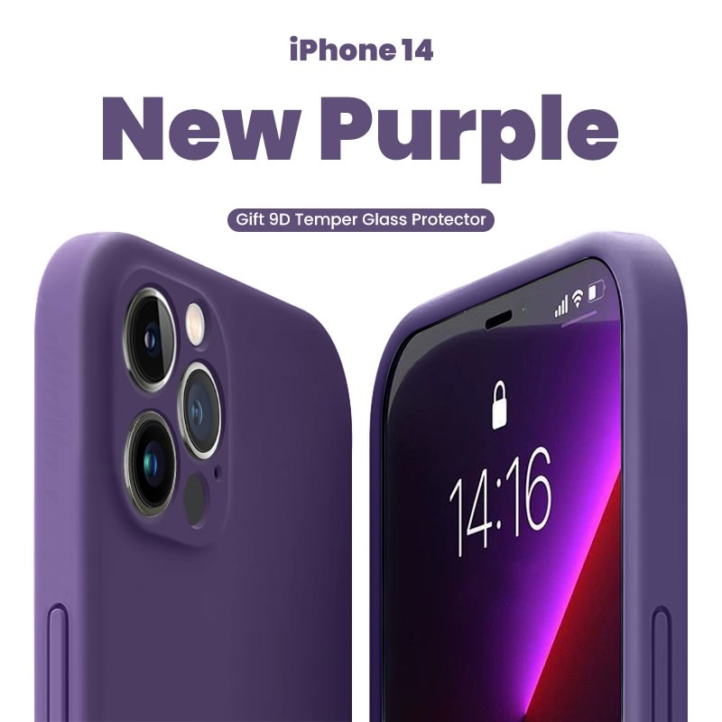 2022 New Upgrade Liquid Silicone Inner Flocking Curved Soft Case