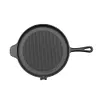 28cm Iron Ribbed Frying Pan Nonstick Handles Saucepan Pancake Skillet Household