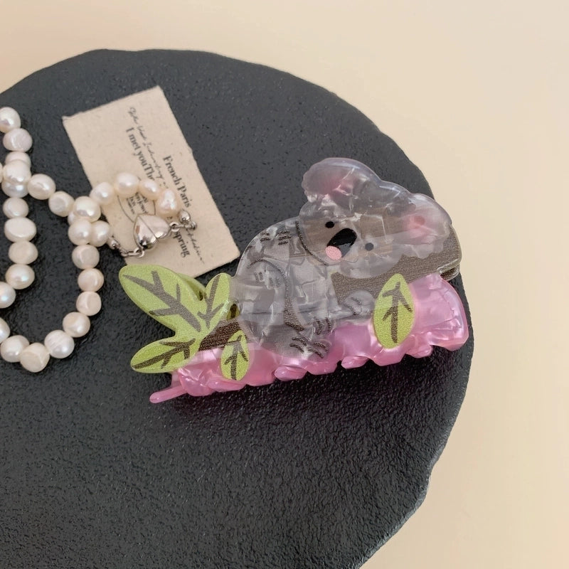 Women’s Cute Book Animal Sea Wave Arylic Hair Claws