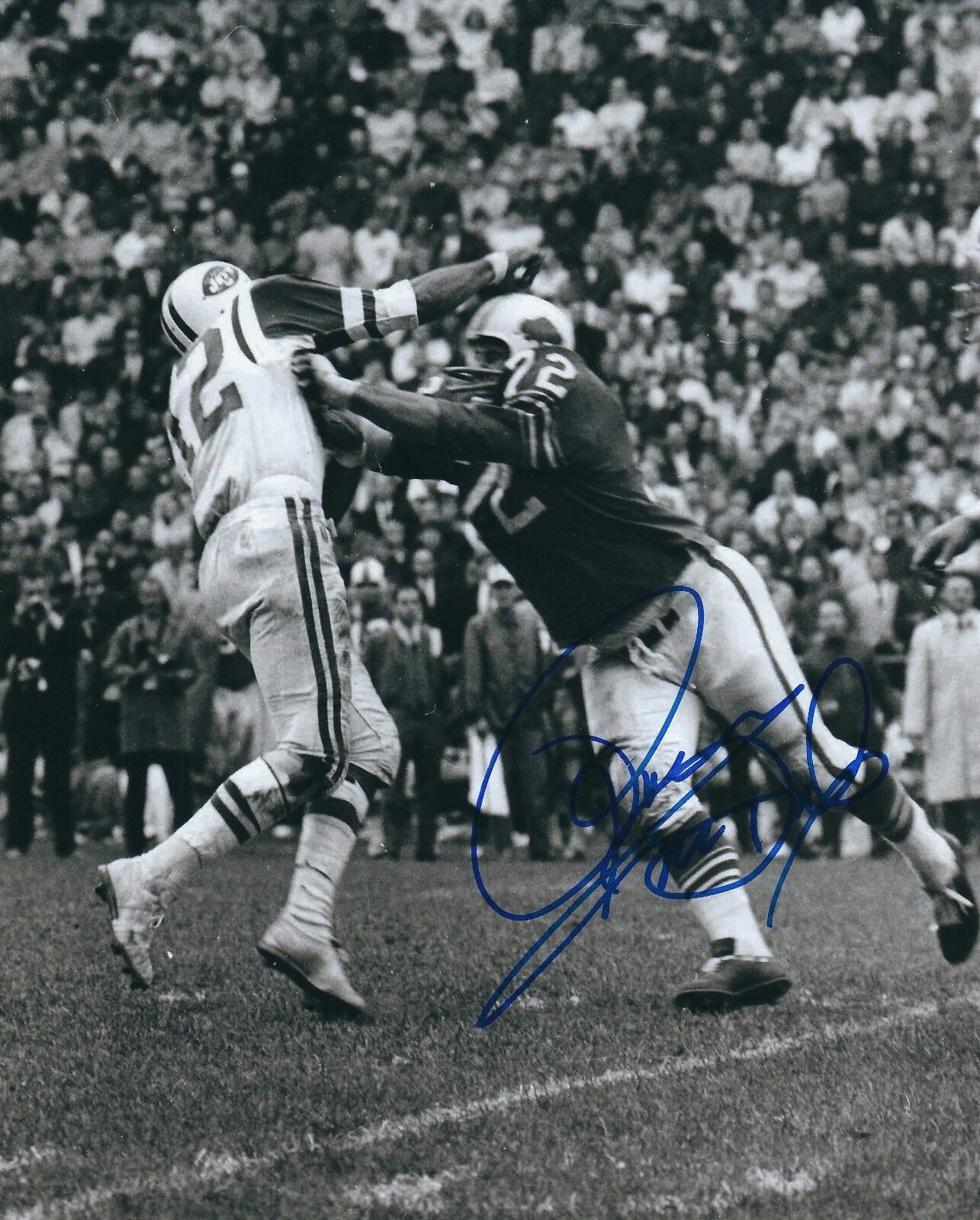 Autographed RON MCDOLE Buffalo Bills 8x10 Photo Poster painting w/COA