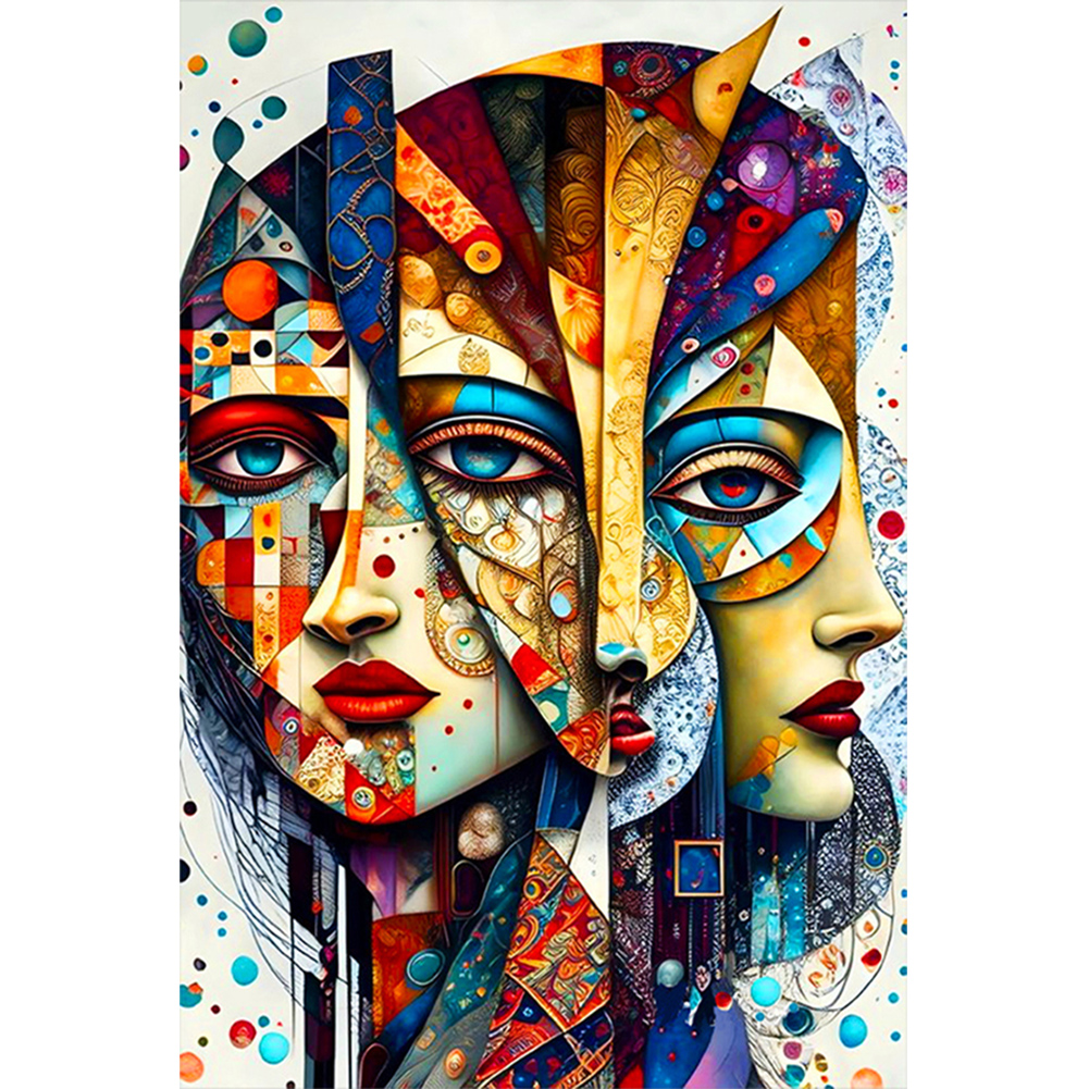 Geometric Portrait-Paint by Numbers-16"x24"/40*60cm