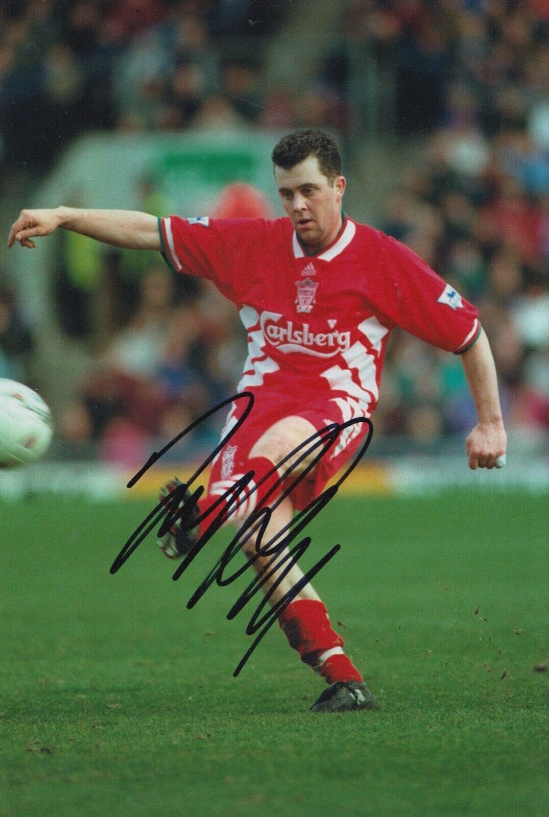 Julian Dicks Hand Signed 12x8 Photo Poster painting - Liverpool - Football Autograph.