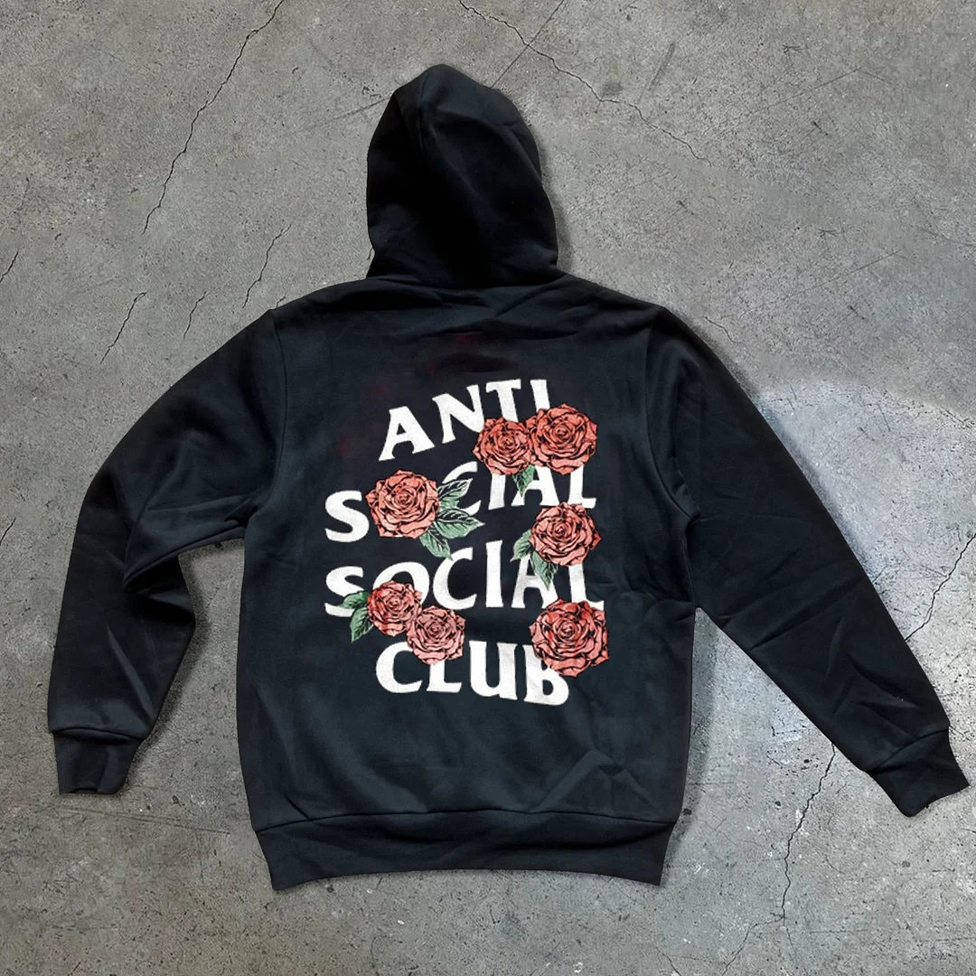 Rose Fashion Trendy Street Hoodie