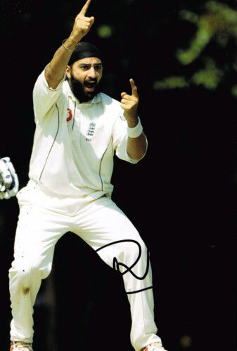 MONTY PANESAR Signed Autograph England Photo Poster painting AFTAL COA