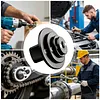 4Pcs Low Profile Impact Socket Adapter Set 3/8 to1/2 1/4 to3/8 3/4 to1 1/2 to3/4 Steel Heavy-Duty Impact Convertor for Automotive Repairs DIY Projects Maintenance