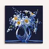 Framed Daffodil Vase-Paint by Numbers Acrylic Painting 35*35CM
