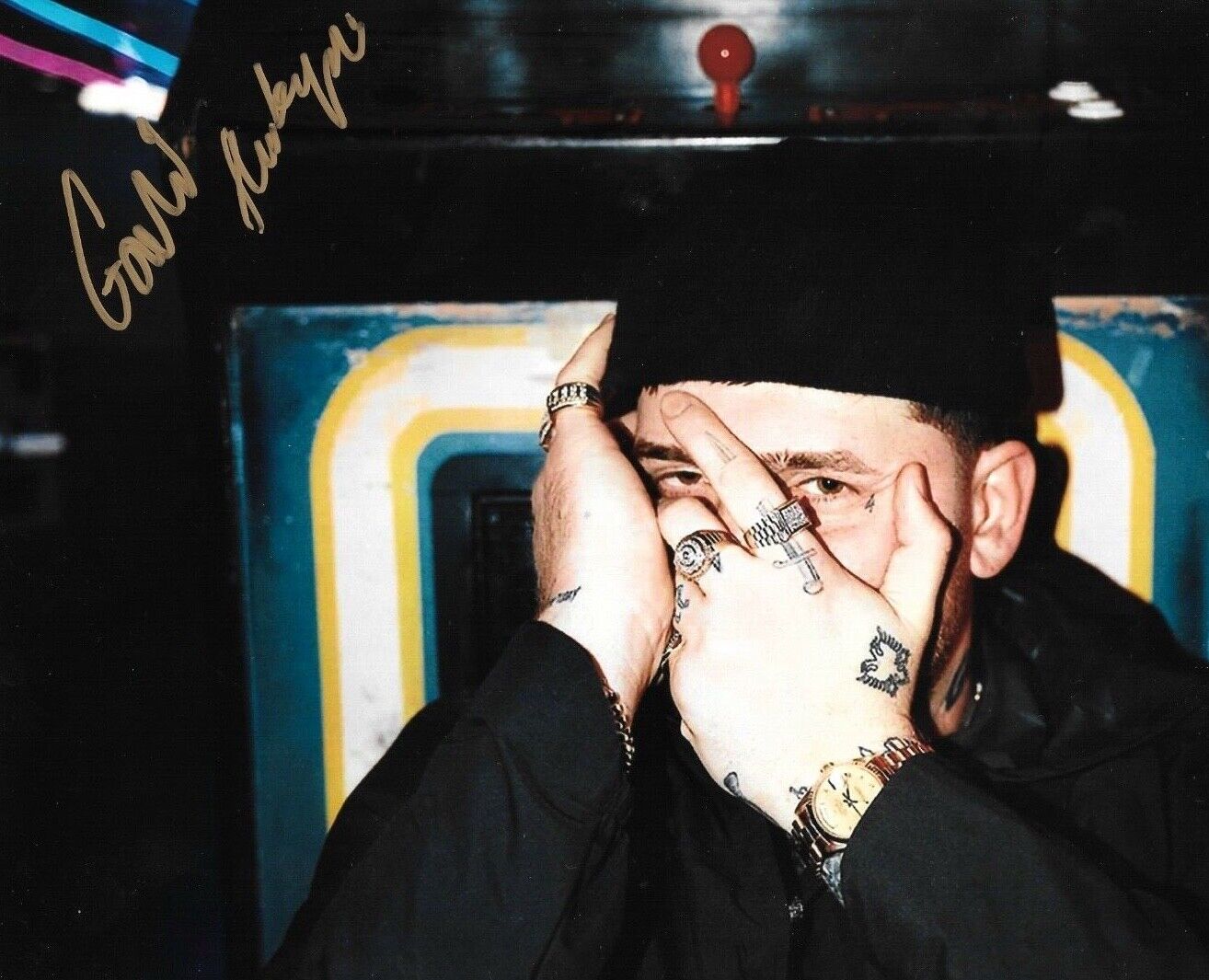 * GASHI * signed 8x10 Photo Poster painting * DONT PASS ON LOVE * COA * 5