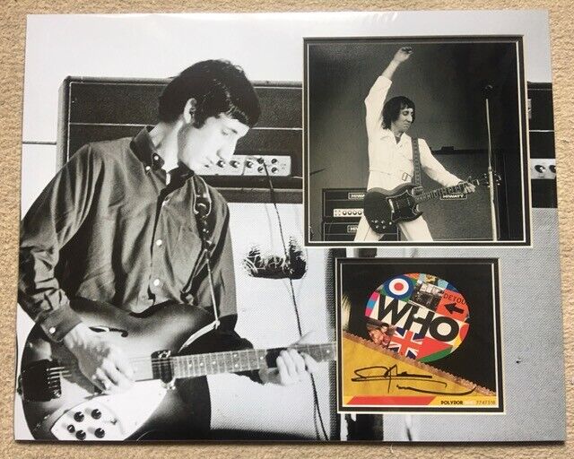 PETE TOWNSHEND SIGNED THE WHO Photo Poster painting MOUNT UACC REG 242