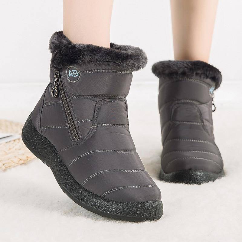 LookYno - Waterproof Winter Snow Shoes for Women