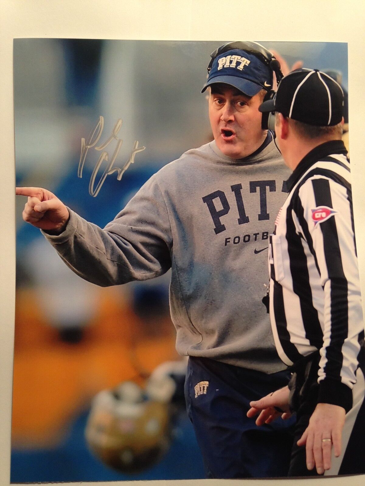 Paul Chryst AUTOGRAPH Photo Poster painting signed 8x10 UNIVERSITY OF PITTSBURGH PITT PANTHERS