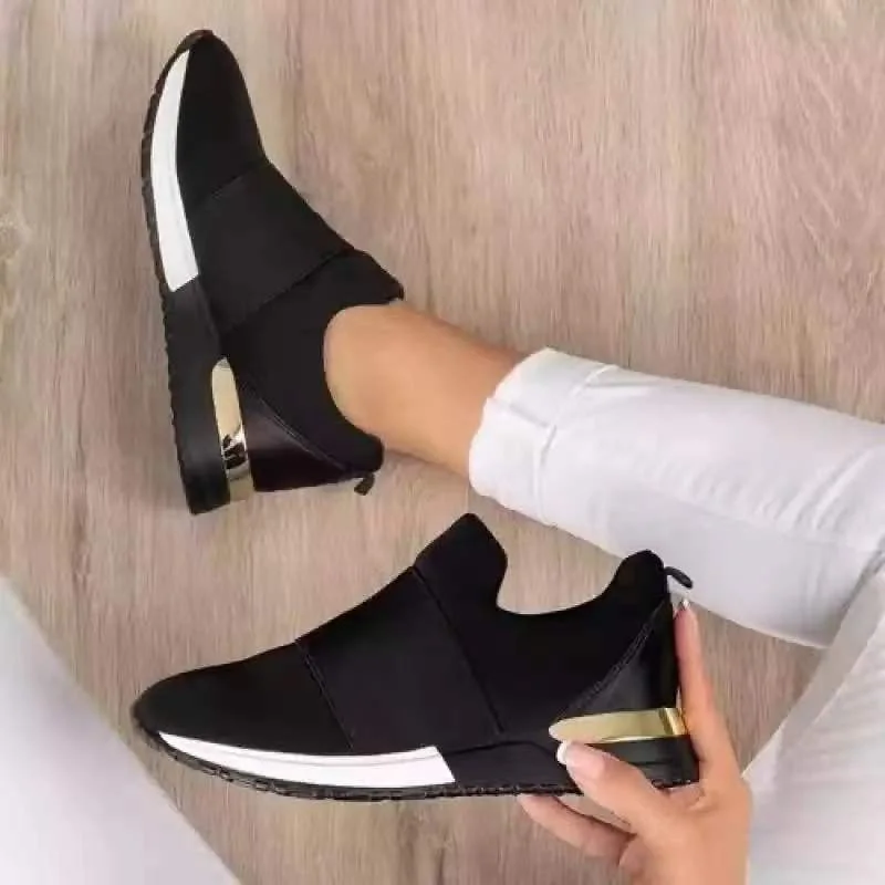 Women Loafers Spring Summer Espadrille Elastic Band Flat Shoes Female Casual Comfort Cloth Shoes Ladies Flats Plus Size