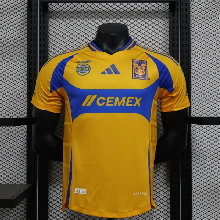 Player Version Club Tigres Home Jersey 24/25 Football Kit 1:1 Thai Quality