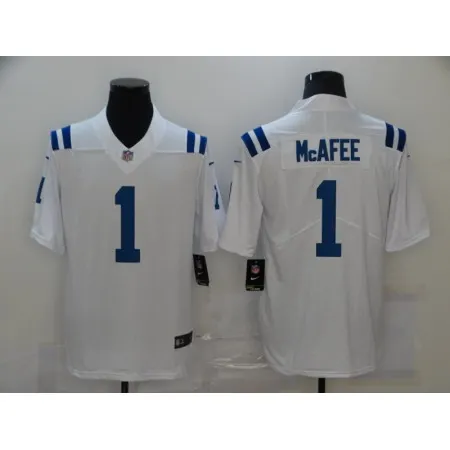 Men's Indianapolis Colts #1 Pat Mcafee White Vapor Untouchable Limited Stitched Jersey