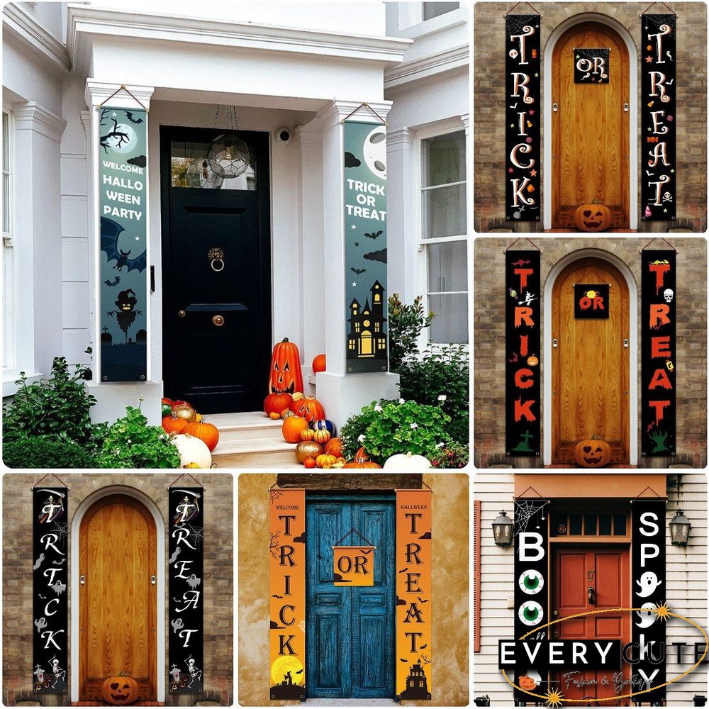 Halloween Themed Porch Flag For Outdoor Decoration