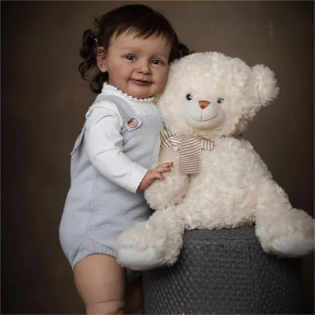  [New Series]20" Blue Eyes Cloth Body Reborn Toddler Baby Girl Doll Named Swidie - Reborndollsshop®-Reborndollsshop®