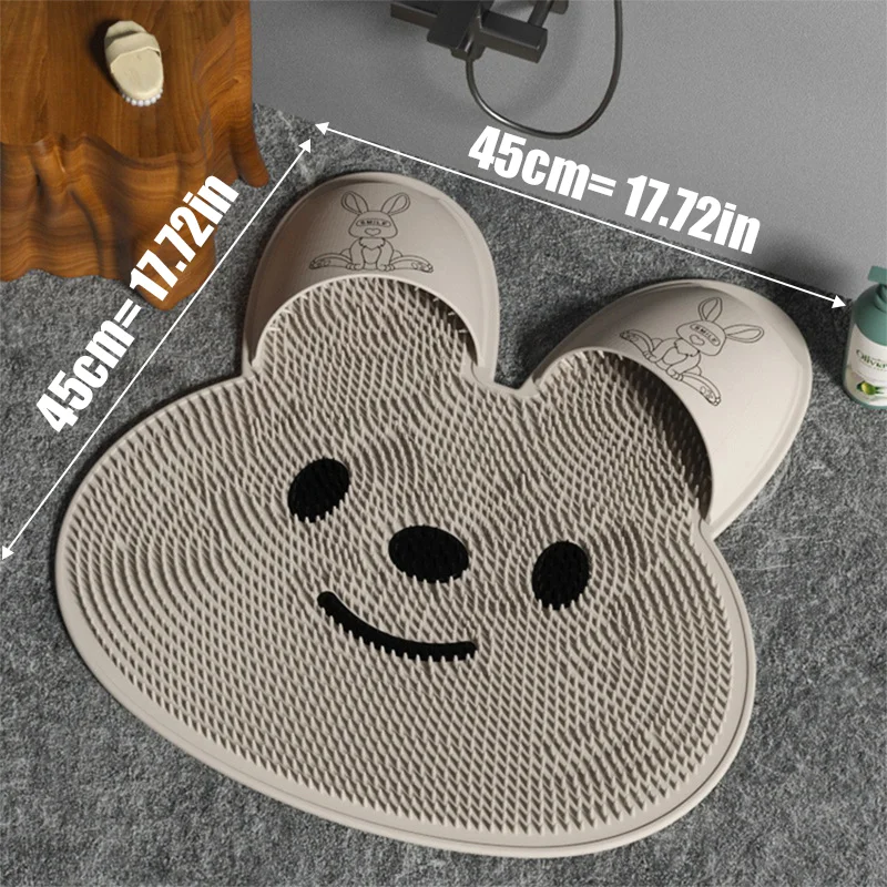 SAKER&reg; Shower Foot Scrubber Mat