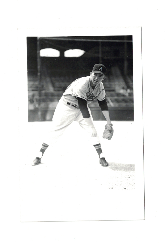 Wally Burnette Kansas City Athletics Vintage Kodak Baseball Postcard RH1