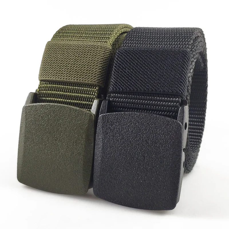Plastic buckle nylon tactical belt men's outdoor quick-drying durable hypoallergenic canvas military training belt / [viawink] /