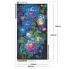 Diamond Painting-DIY Full Round Drill Blue Crystal Flower(40*70CM)