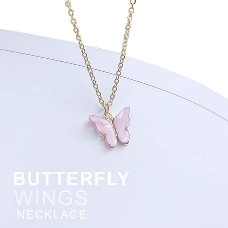 Jolieaprile Butterfly Wings Necklace