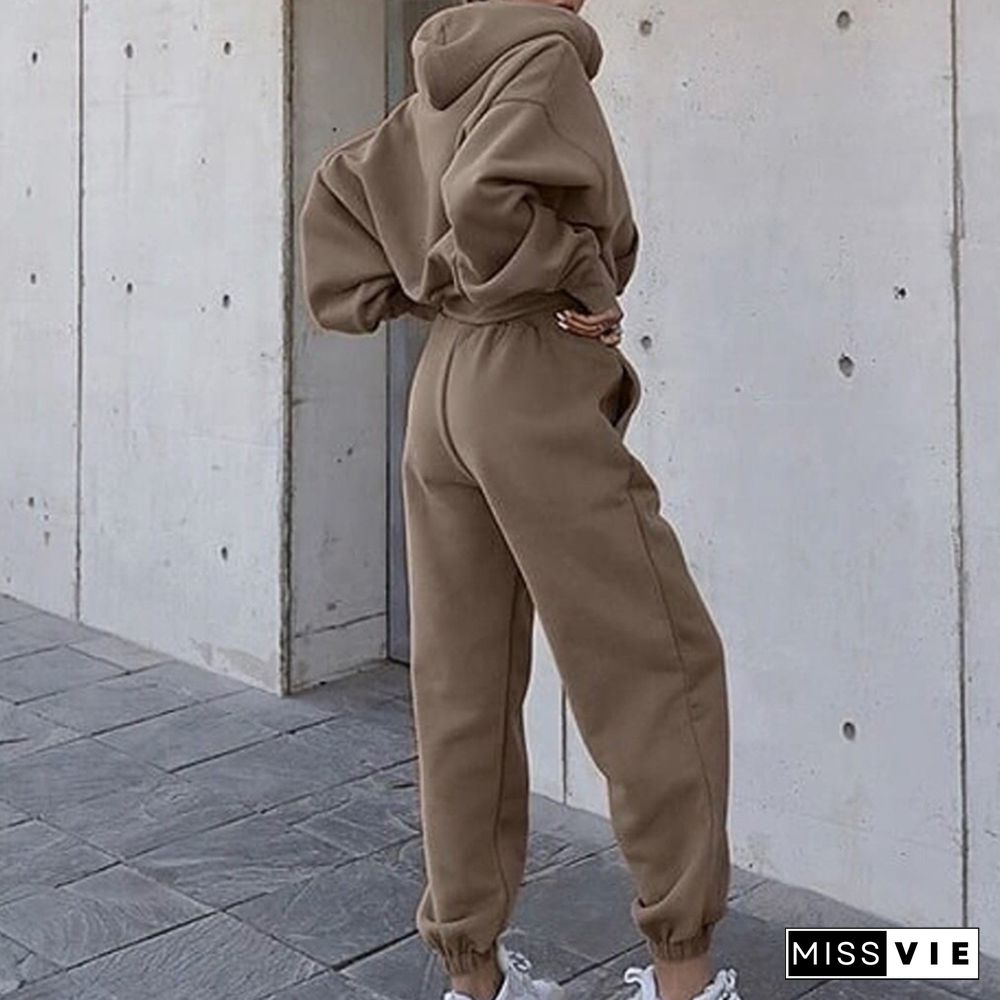 Two-Piece Sports Sweater Suit