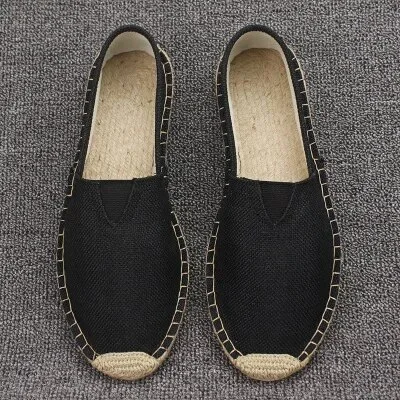 Punklens Size 35-45 Women Sewing Flax Shoes Slip on Loafers Casual Shoes Woman Espadrilles Hemp Canvas Flat Shoes