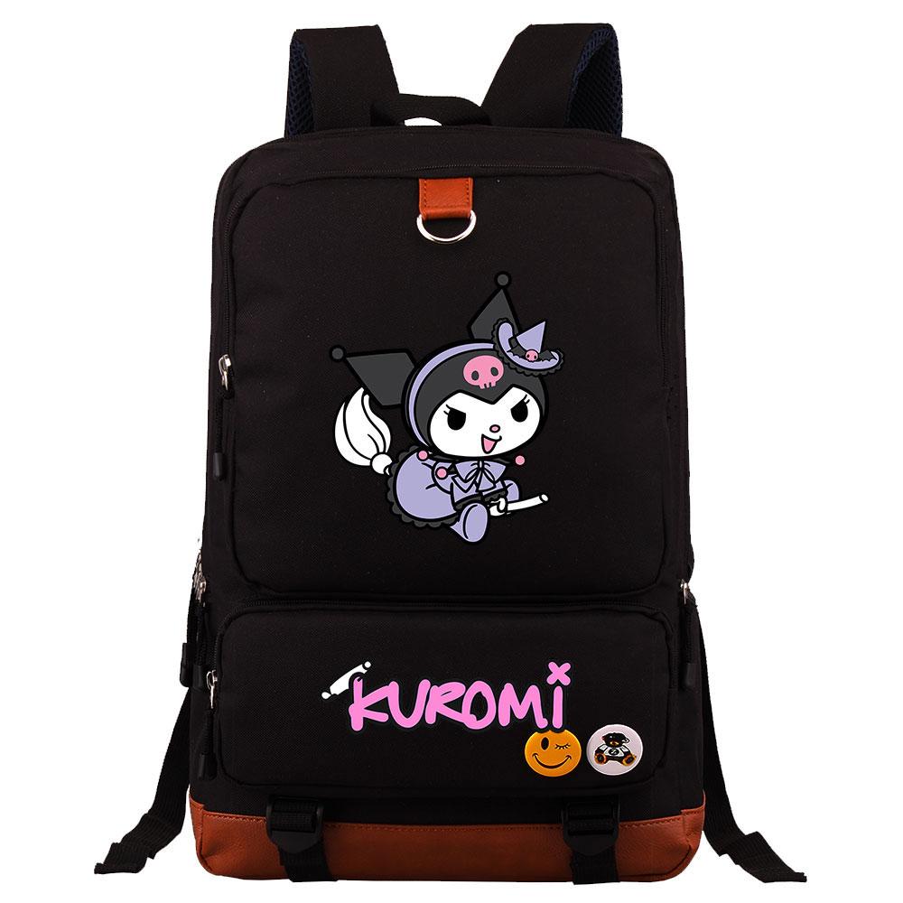 Mayoulove Kuromi Backpack Large Capacity Lightweight Design for School Adventures-Mayoulove