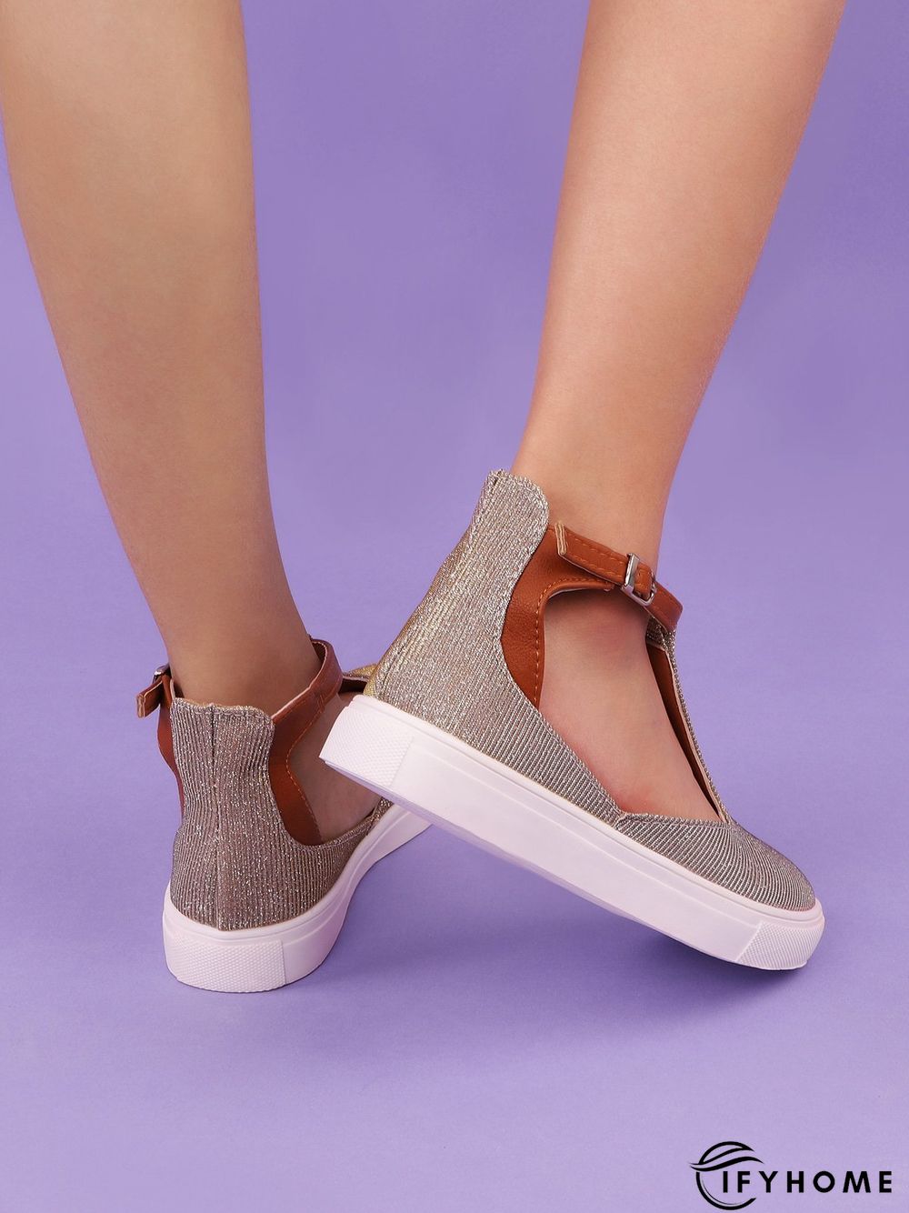 Summer Sandals Round Toe Shoes with Adjustable Buckle | IFYHOME
