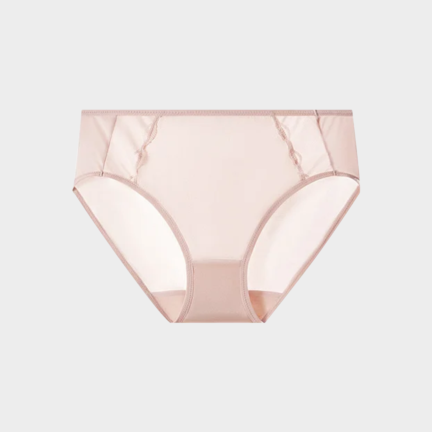 Silk and Lace Briefs Seamless Panties Mid Waisted  REAL SILK LIFE