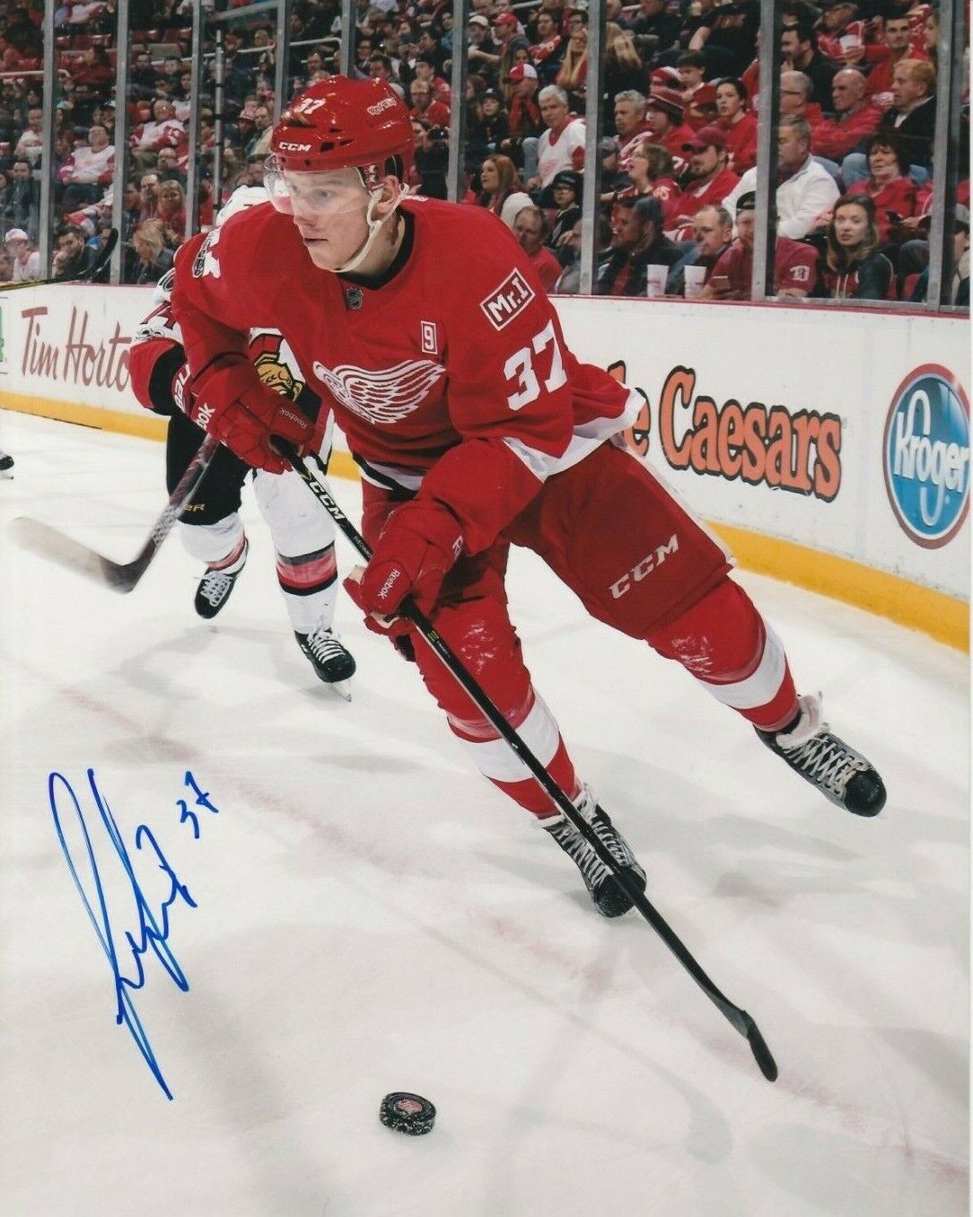 EVGENI EVGENY SVECHNIKOV autographed SIGNED DETROIT RED WINGS 8x10 Photo Poster painting #2