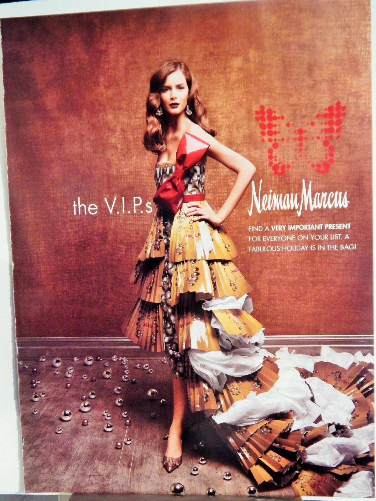 NEIMAN-MARCUS VIPS / LORO PIANA JACKET 2007 VTG Photo Poster painting AD, RARE EPHEMERA