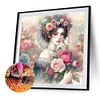 (Multi-Style)Flowers Lady-Full Round Diamond Painting 40*40/40*50CM