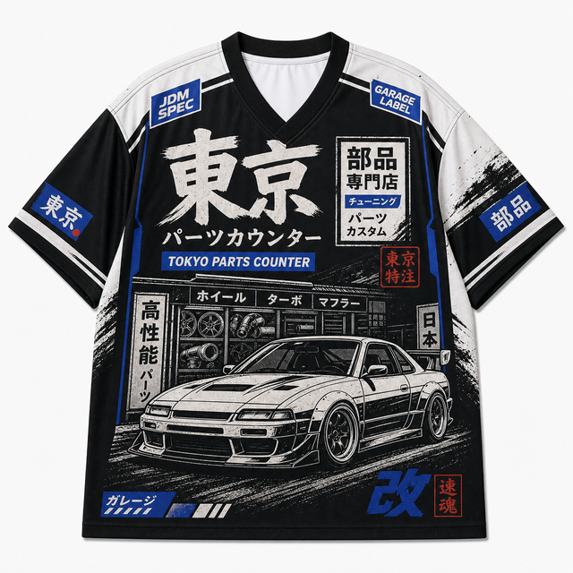 Techwear JDM Racing 008 SINGLE V1 Short Sleeve Jersey