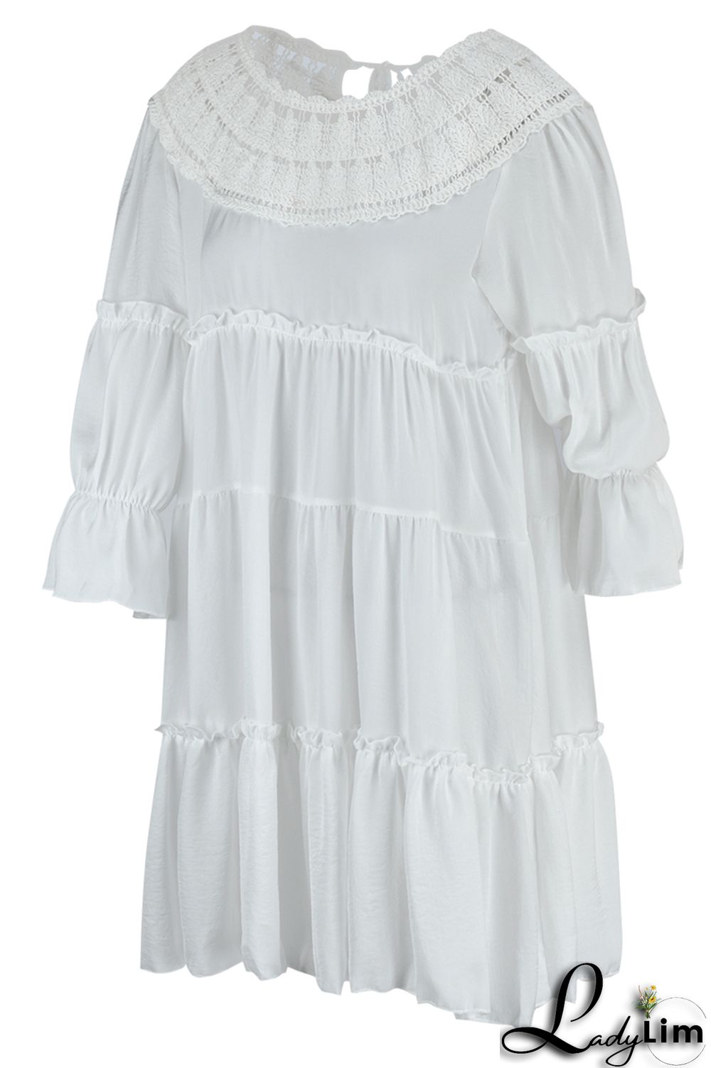 Pink Casual Solid Patchwork O Neck A Line Dresses(Without Lining)