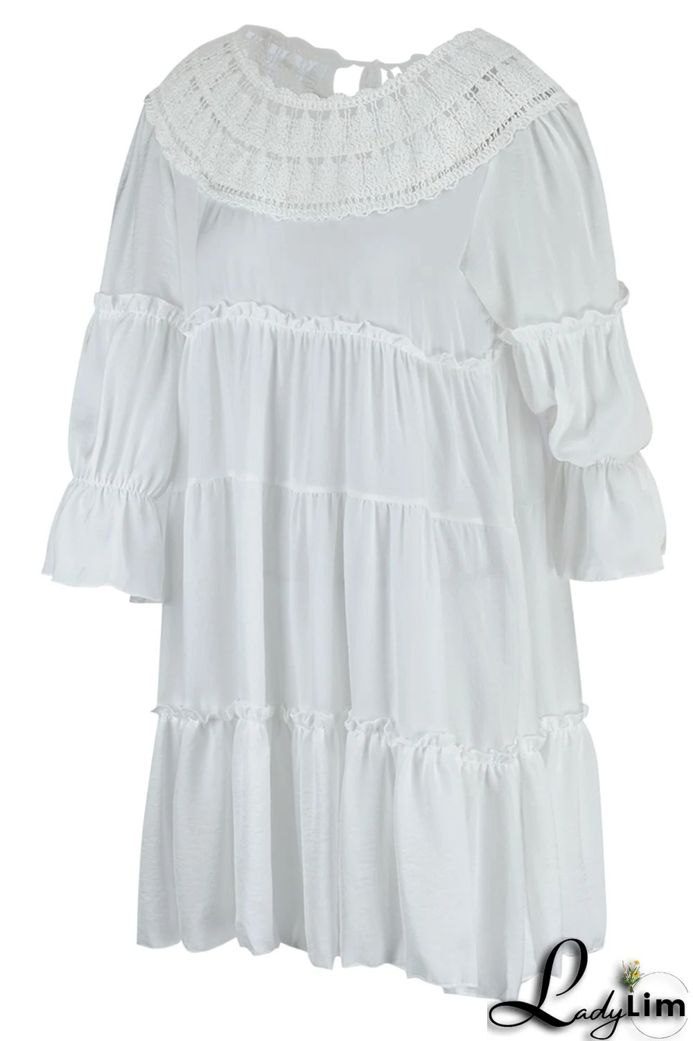 Pink Casual Solid Patchwork O Neck A Line Dresses(Without Lining)