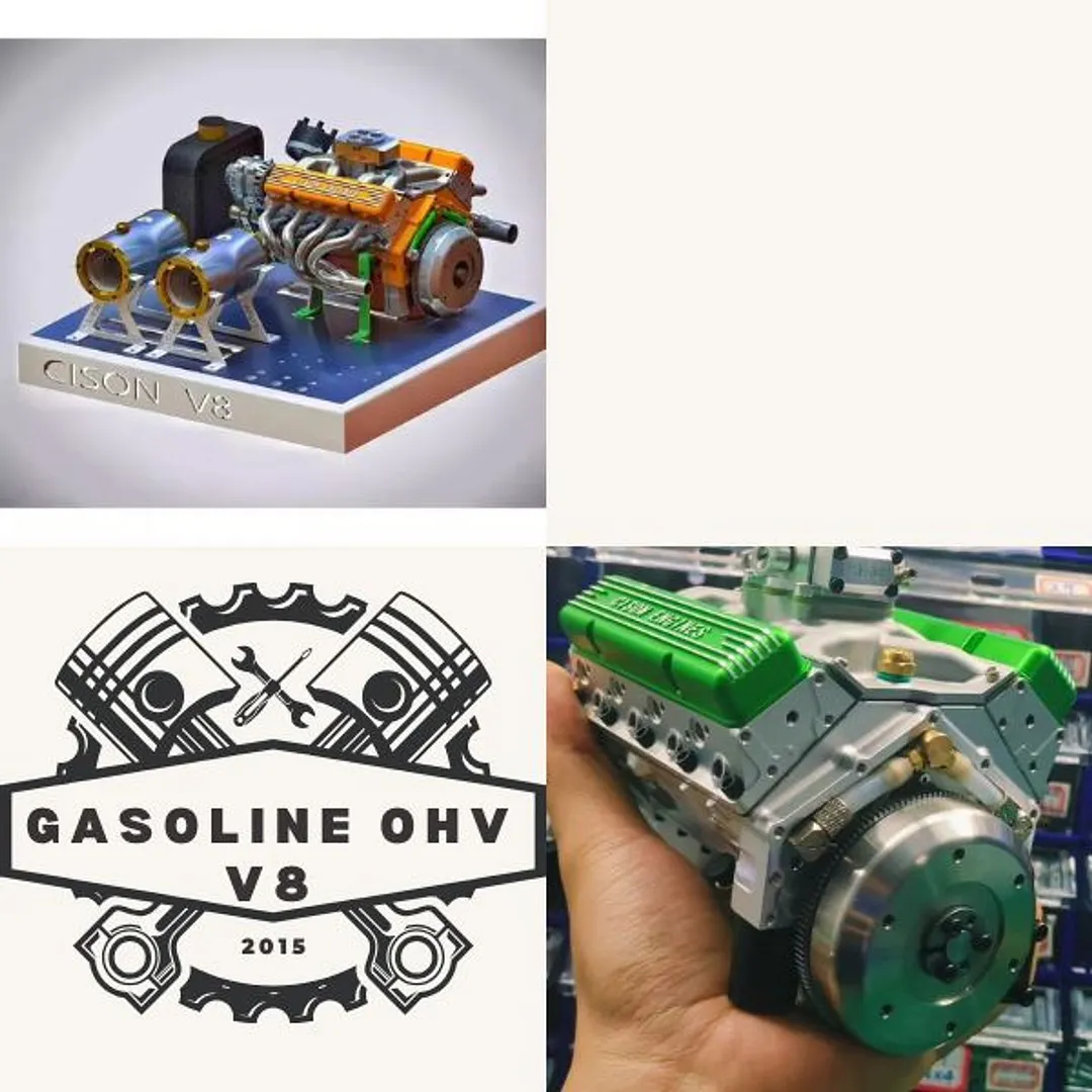 🔥Last 4 hours Sale: Save 89%-Gasoline OHV V8 Small-block Engine Model Kits