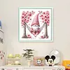 Peach Blossom Gnome-11CT Stamped Cross Stitch 50*50cm/19.69*19.69in tapestrymarket