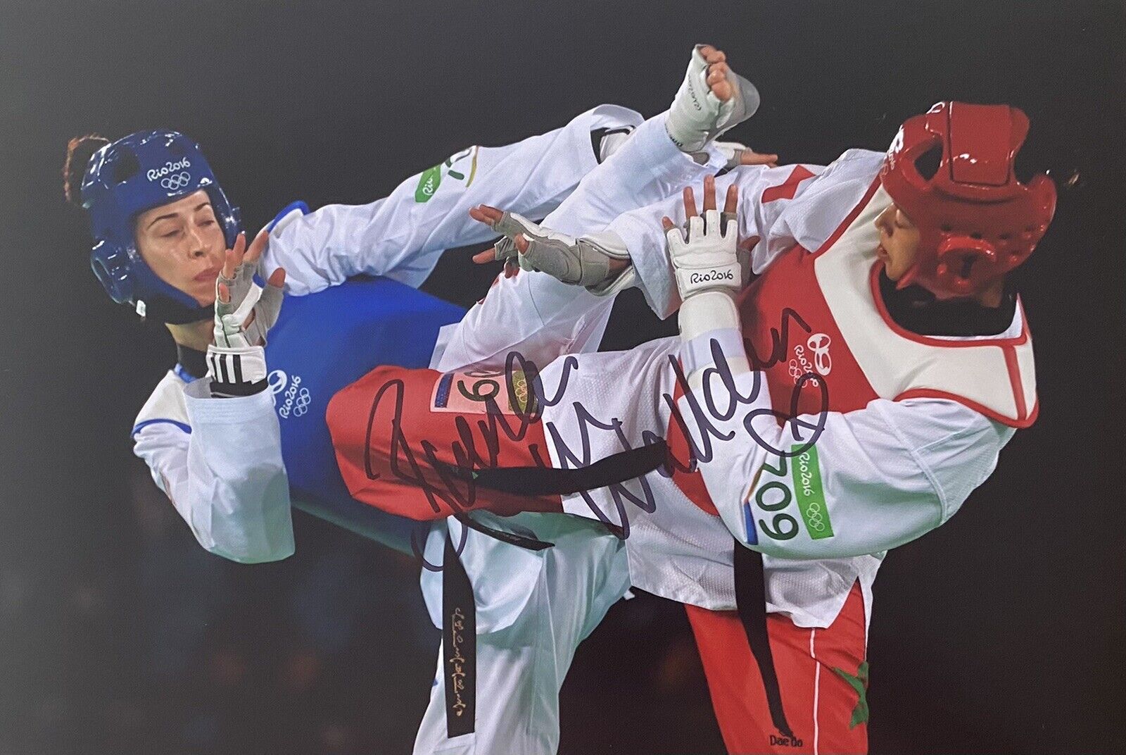 Bianca Walkden Genuine Signed 12x8 Photo Poster painting - Team GB - Olympics - Taekwondo