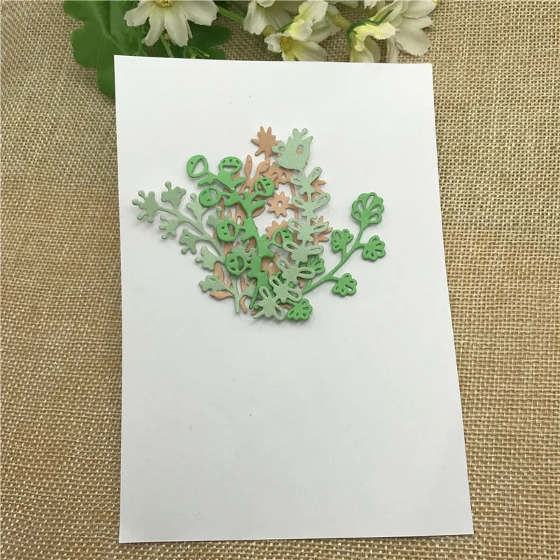 8pcs Leaves lace Metal Cutting Dies Craft Stamps die Cut Embossing Card Make Stencil