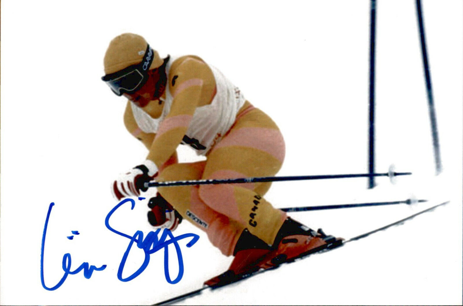 Liisa Savijarvi SIGNED 4x6 Photo Poster painting Alpine Skiing SARAJEVO 1984 WINTER OLYMPICS #4