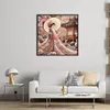 Japanese Beauty-11CT Stamped Cross Stitch 50*50cm/19.69*19.69in