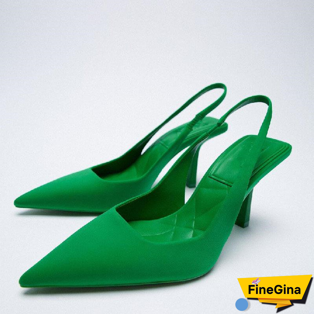 Stiletto Heels Summer Suit Comfort Shoes For Women Sandals Female Purple New Girls Low Pointed High Black Big Large Size