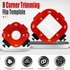 Woodworking Router Templates R10-R25/R30-R50 Radius Jig Arc Angle Template